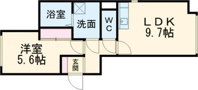 パワービル千歳駅前の間取り画像