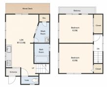 Deck House Yotsuya-Machiの間取り画像