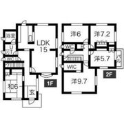 船橋市芝山7丁目貸家の間取り画像