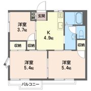メゾンホワイト Cの間取り画像