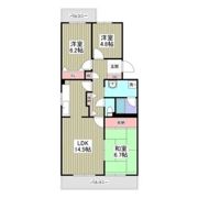 竜ヶ崎ハイツBの間取り画像