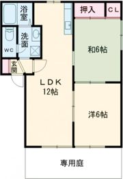 ハピネス高柳の間取り画像