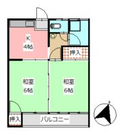 柏原アパートの間取り画像