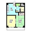 マンションしらかばの間取り画像