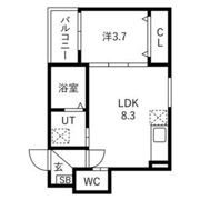ルアナテラス38の間取り画像