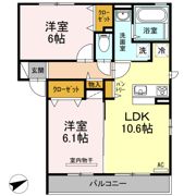 ボヌール・ヒル 西多賀の間取り画像