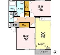 フラワーレジデンス北山 Bの間取り画像