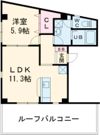 キャメロンプレイス中山手通の間取り画像