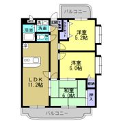 エレガンスもりぞのの間取り画像