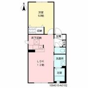 ソレイユ干隈の間取り画像