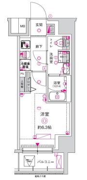 CREST TAPP 川崎港町の間取り画像