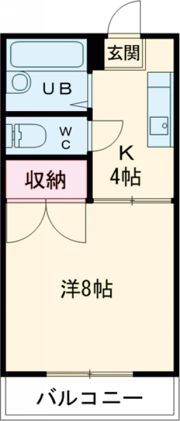 コーポ立野の間取り画像