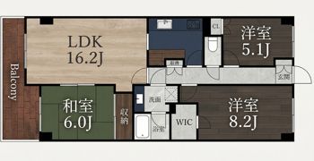 モアクレスト千葉A棟の間取り画像