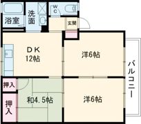 ヴィラボナールB棟の間取り画像