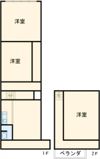 西分店舗付住宅の間取り画像