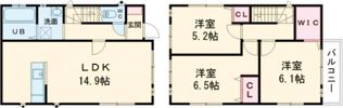 あきる野市平沢戸建Ⅱの間取り画像