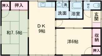 手鎌貸家の間取り画像