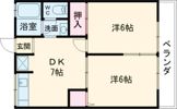 ケイ・エス・ハイム A棟の間取り画像