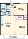 プレネージュ松代A棟の間取り画像