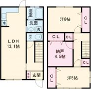 明石市二見町東二見中古戸建の間取り画像