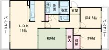 城山清涼ハイツ 2号棟の間取り画像