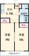 モンレーブBの間取り画像