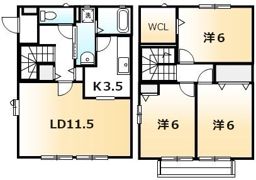 エコライフタウン本庄Cの間取り画像