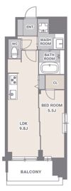スプランディッド門前仲町の間取り画像