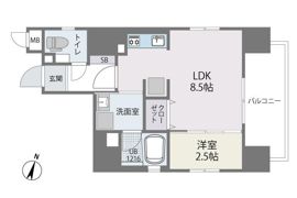 サニークレスト渡辺通の間取り画像