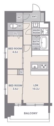 スプランディッド門前仲町の間取り画像