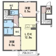 メゾンボヌールBの間取り画像