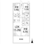 キャッスルコート東辻井の間取り画像