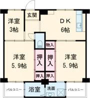 ビレッジハウス宮の前3号棟の間取り画像