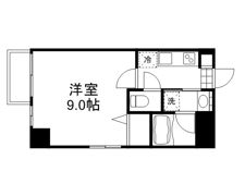 月光 岡山市役所前の間取り画像