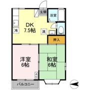 エステート笹谷Bの間取り画像