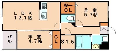 LEO CRISE（レオ クライズ）の間取り画像