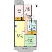 ソシアおおはしの間取り画像