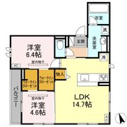アネシスvilla赤堀の間取り画像