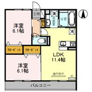 ベルフォーレⅡの間取り画像