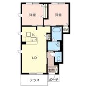 別府ハイツ峰Bの間取り画像