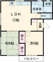 コーポ諸富 A棟の間取り画像