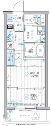 ブライズ二子新地の間取り画像