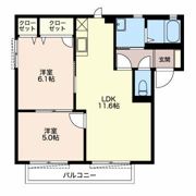 ラフォーレ羽鳥?Bの間取り画像