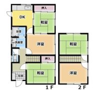 青の山戸建ての間取り画像