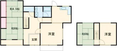 長砂戸建(糀谷邸)の間取り画像
