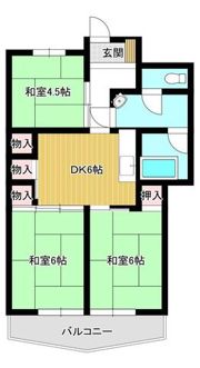 港マンションの間取り画像