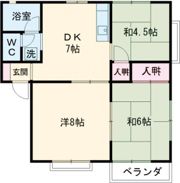 ハイツカレントBの間取り画像