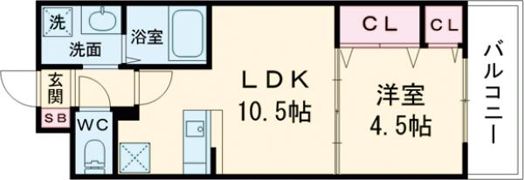 R－6Courtの間取り画像
