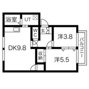 メゾンシュクセ A棟の間取り画像