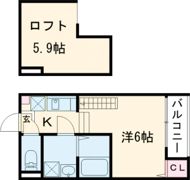 ハーモニーテラス深草僧坊町の間取り画像